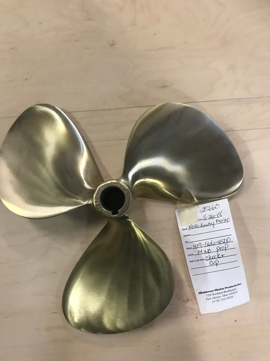 14x10 cupped Ni-Bral Bronze Prop/1-1/4