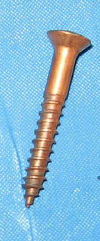 1 ¼ inch #8 Bronze Oval Head Screw