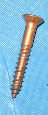 1 ¼ inch #8 Bronze Oval Head Screw