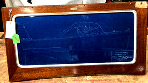 Original 72 Year Old Framed Blueprint