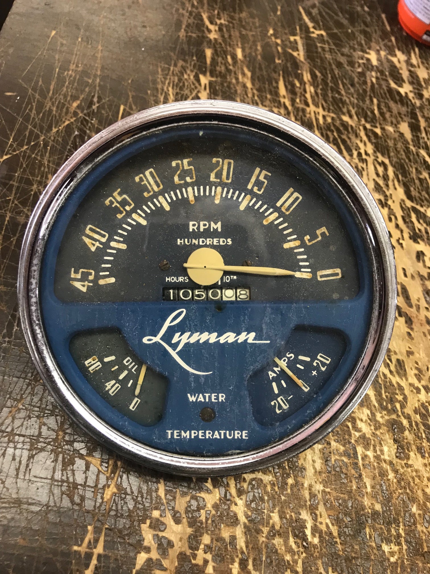 Round Lyman Gauge Panel-6 volt